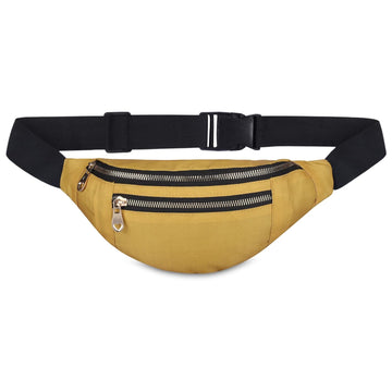 KUKLAR Waist Bag for Men and Women Travel Chest Bag for Men Travel Fanny Pack for Women Waist Bag for Women Side Bag for Men Travel Accessories, Mobile Bag, Money Bag (Yellow)
