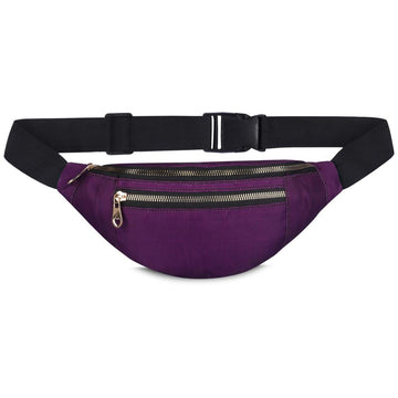 KUKLAR Waist Bag for Men and Women Travel Chest Bag for Men Travel Fanny Pack for Women Waist Bag for Women Side Bag for Men Travel Accessories, Mobile Bag, Money Bag (Purple)